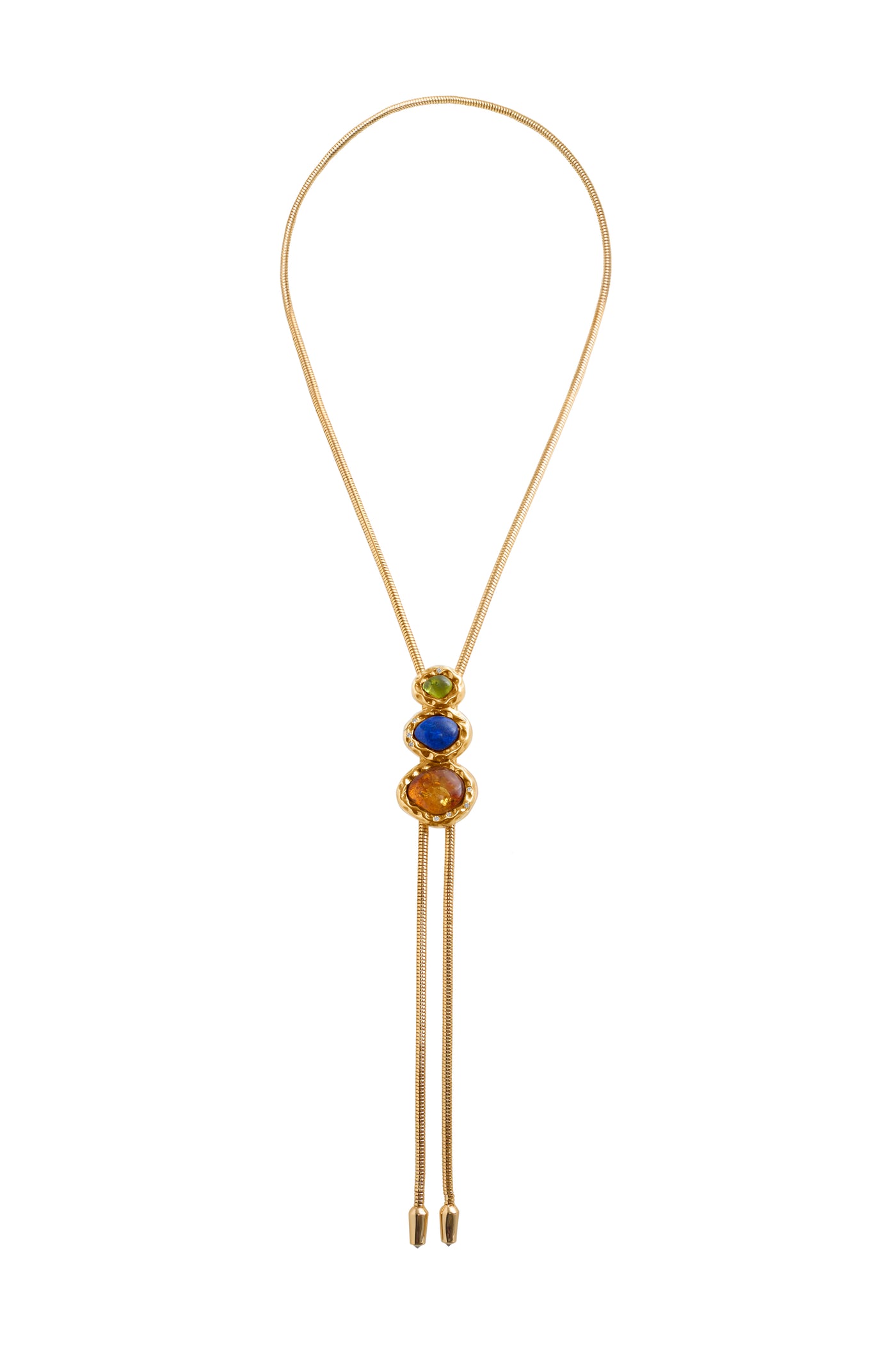 THE MERRIAM WITH TOURMALINE, LAPIS AND AMBER