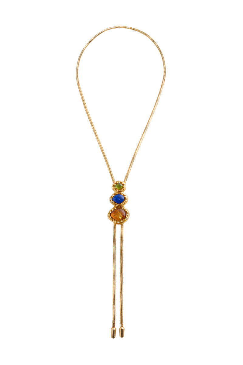 THE MERRIAM WITH TOURMALINE, LAPIS AND AMBER