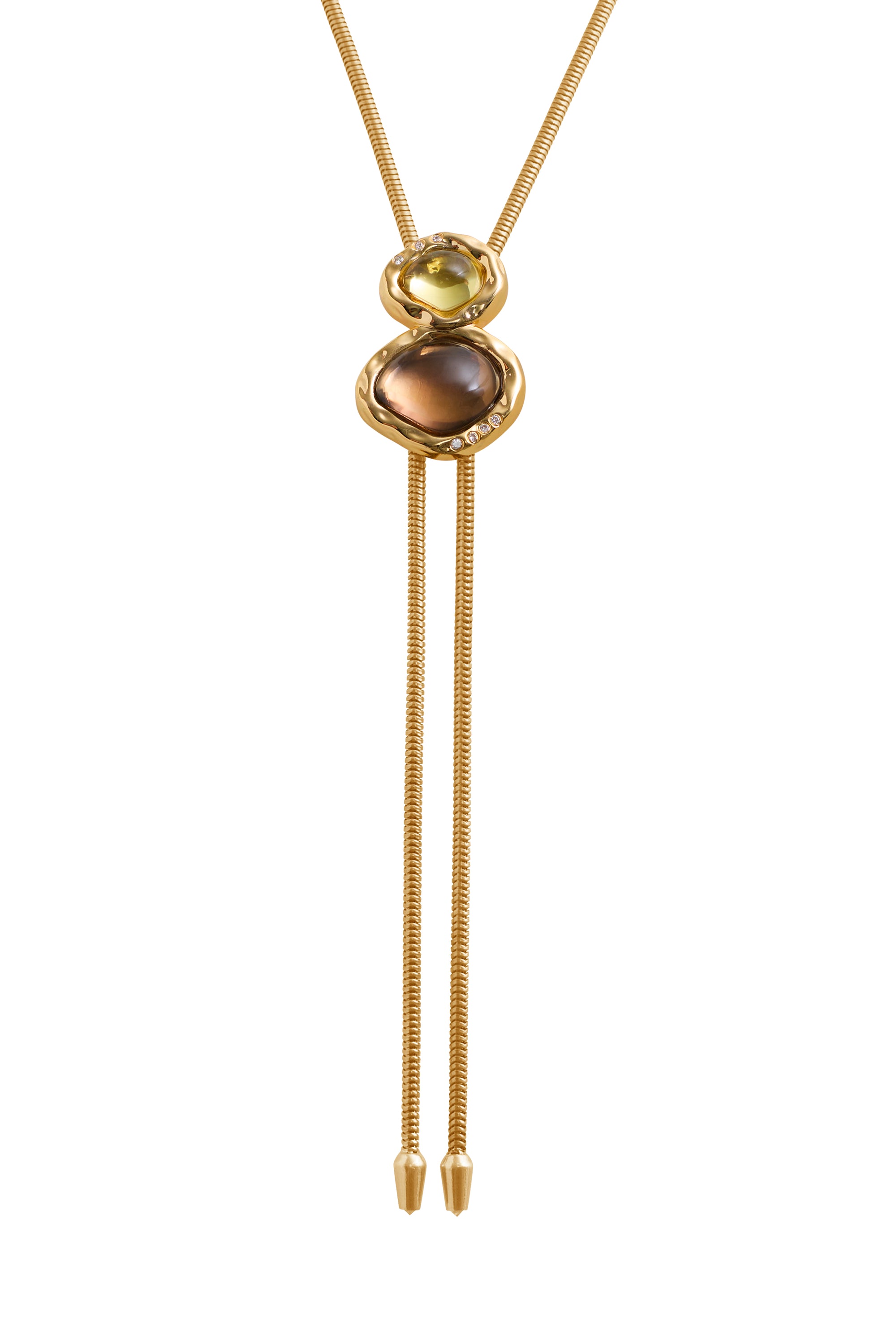 THE BLYTHE WITH CITRINE AND SMOKEY TOPAZ