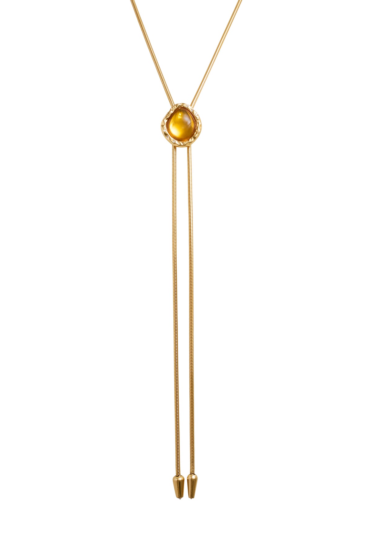 THE LOLITA IN GOLD WITH CITRINE
