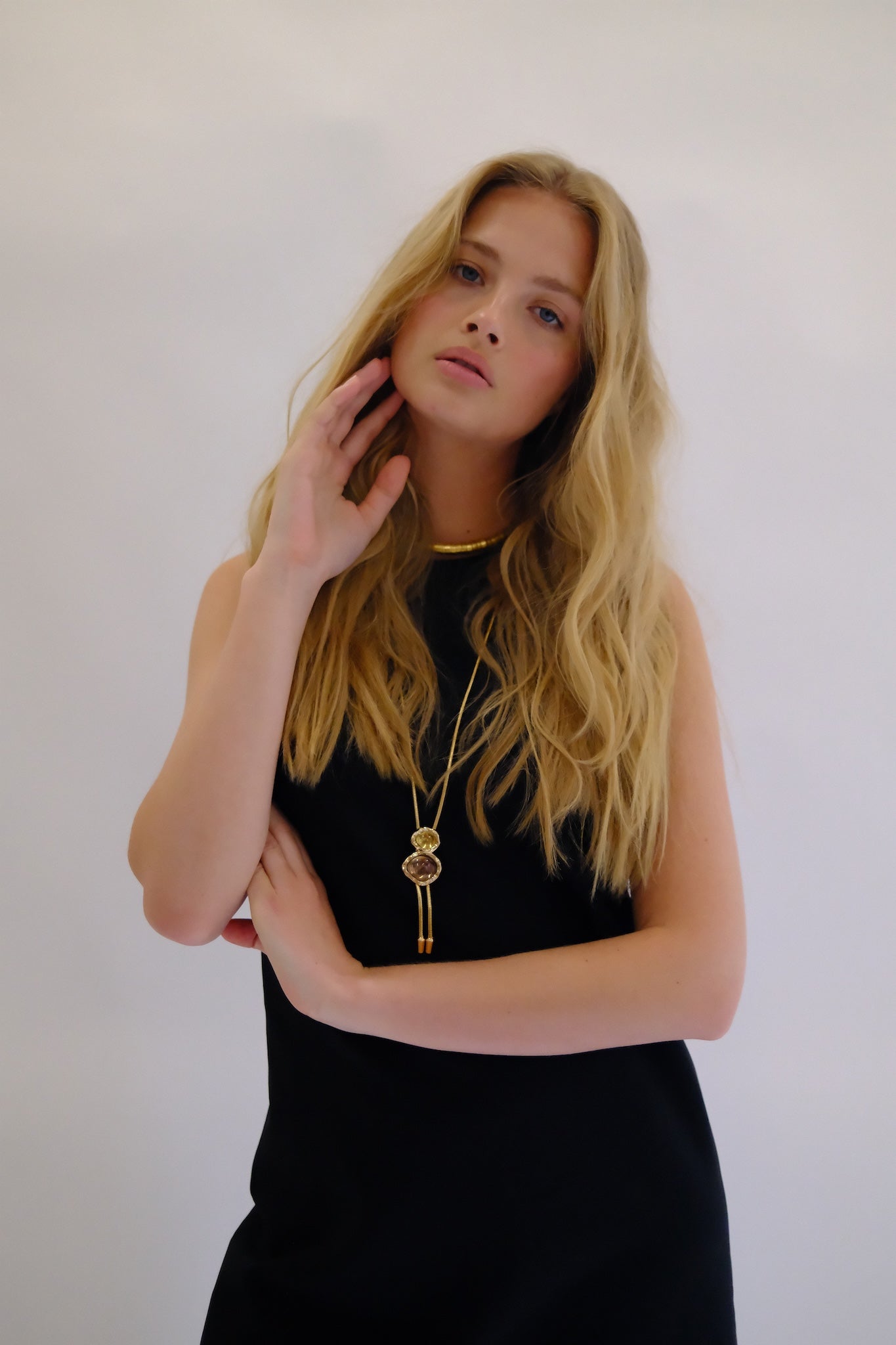 THE BLYTHE WITH CITRINE AND SMOKEY TOPAZ
