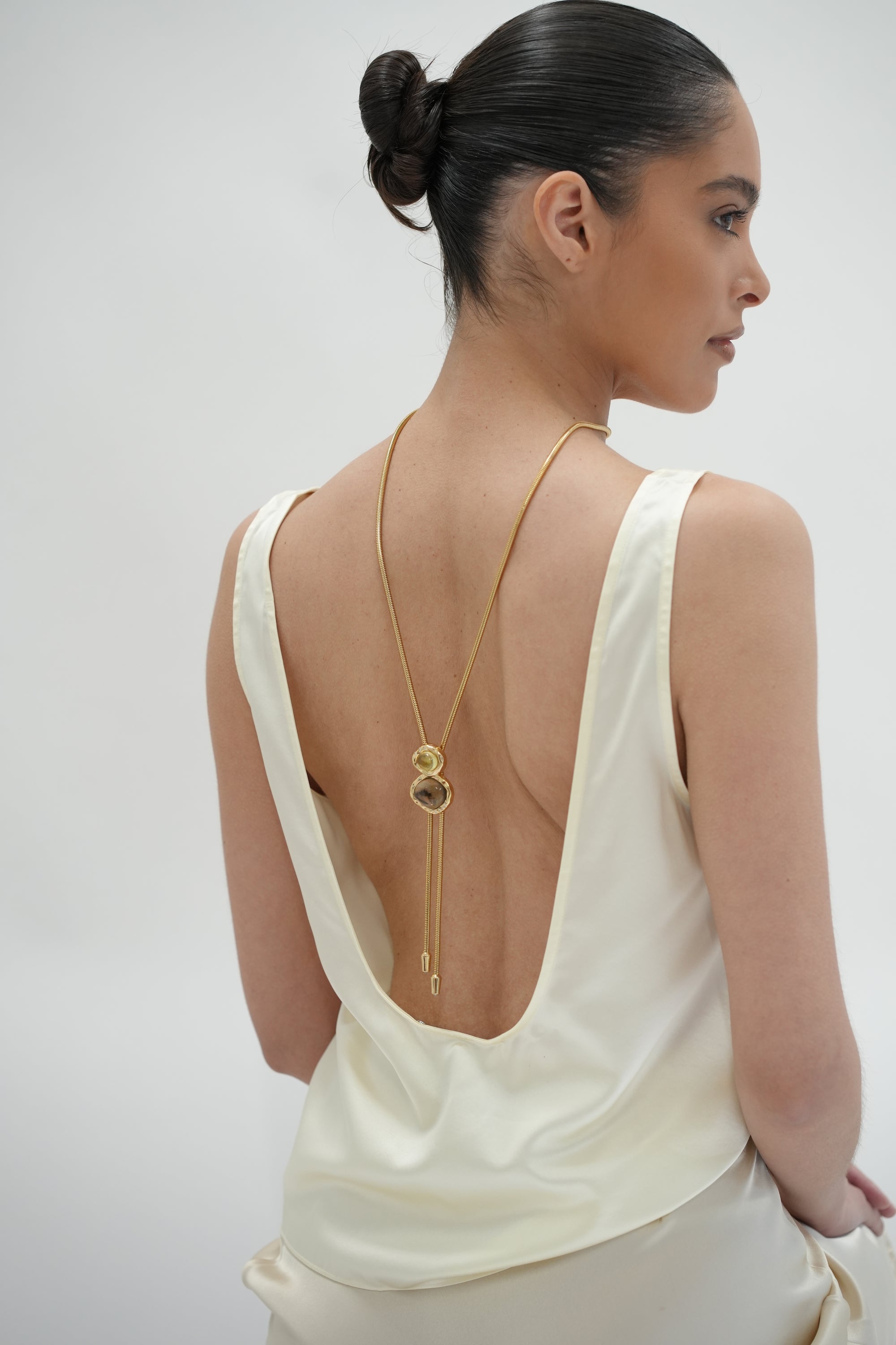 THE BLYTHE WITH CITRINE AND SMOKEY TOPAZ