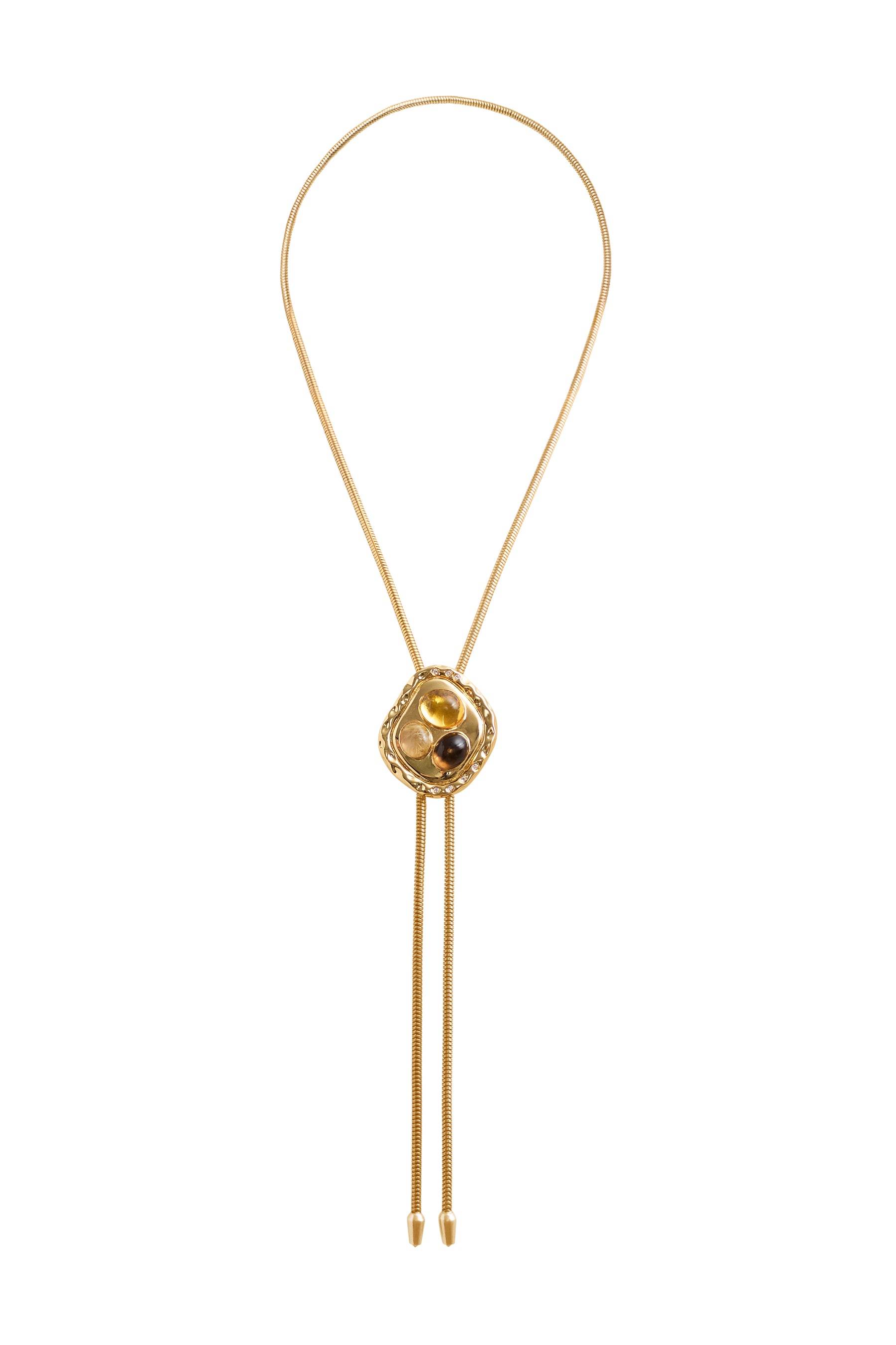 THE JOANNA WITH CITRINE, CHAMPAGNE RUTILATED QUARTZ, AND SMOKEY TOPAZ