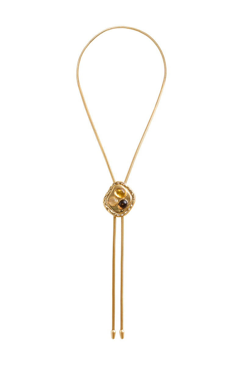 THE JOANNA WITH CITRINE, CHAMPAGNE RUTILATED QUARTZ, AND SMOKEY TOPAZ