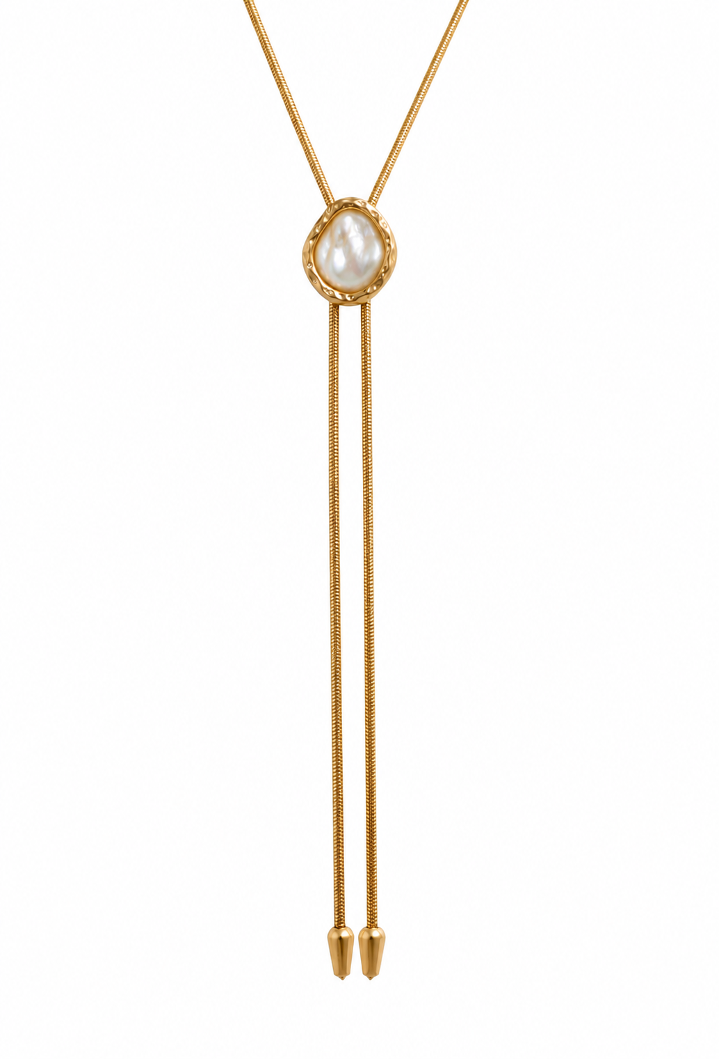 THE LOLITA IN GOLD WITH WHITE PEARL