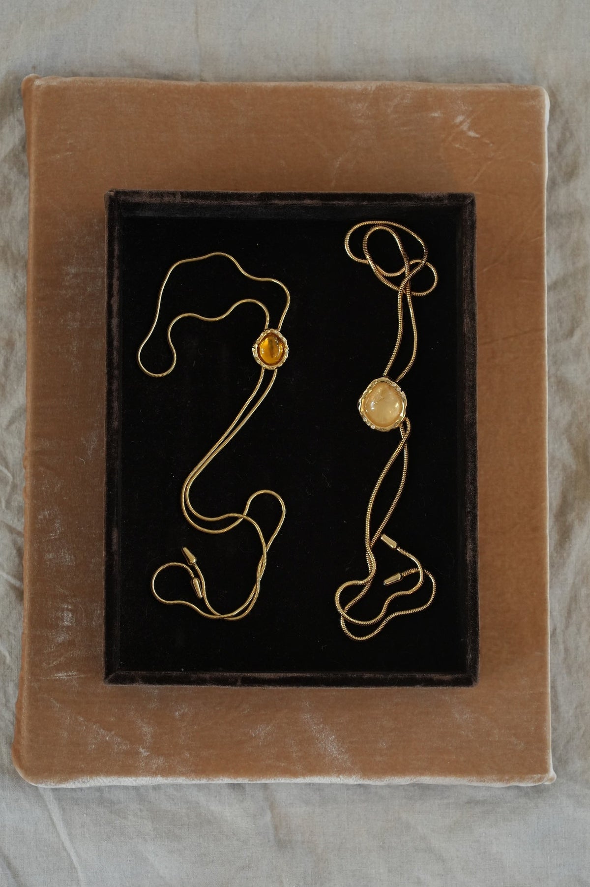 THE LOLITA IN GOLD WITH CITRINE