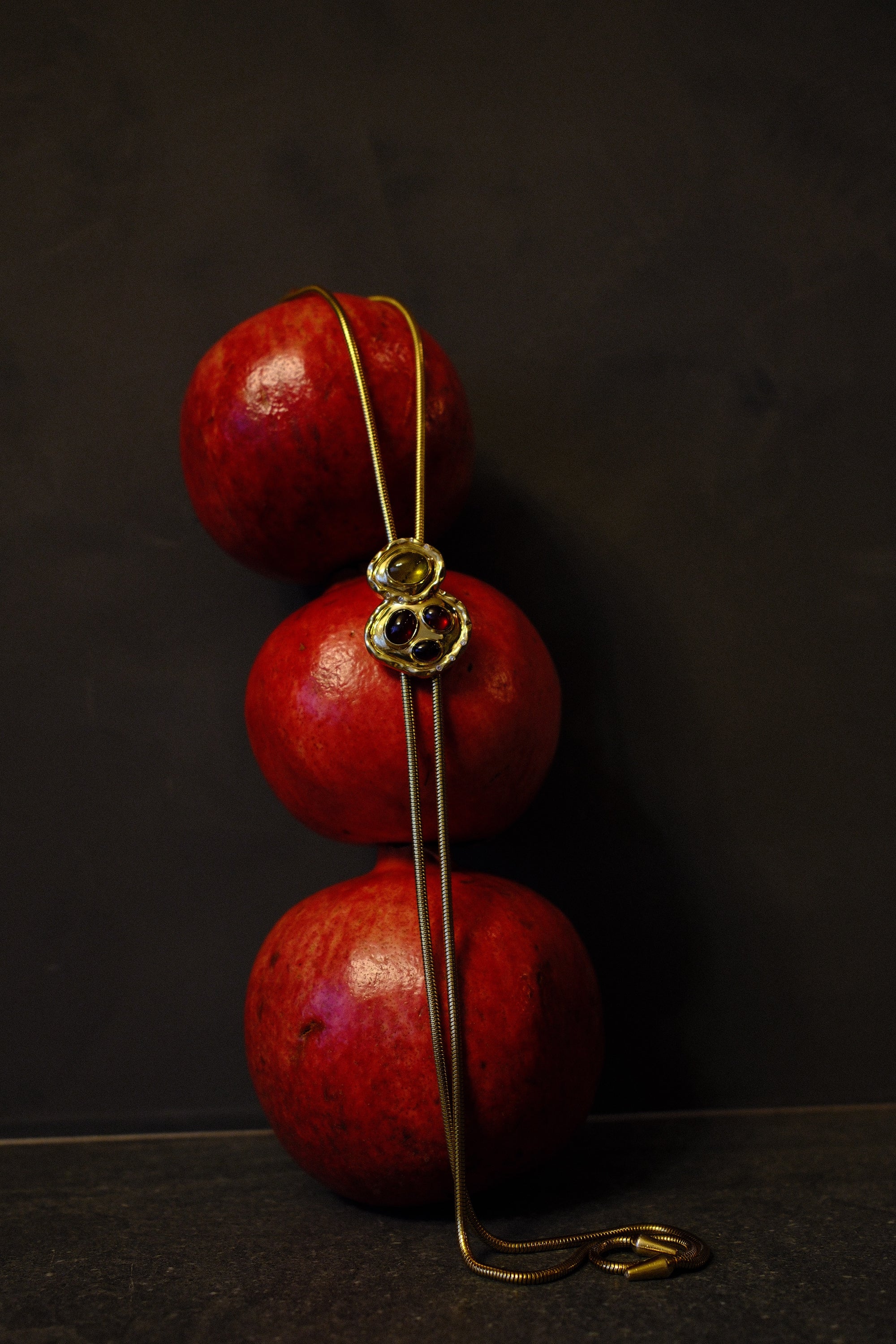 THE BLYTHE WITH TOURMALINE AND GARNET