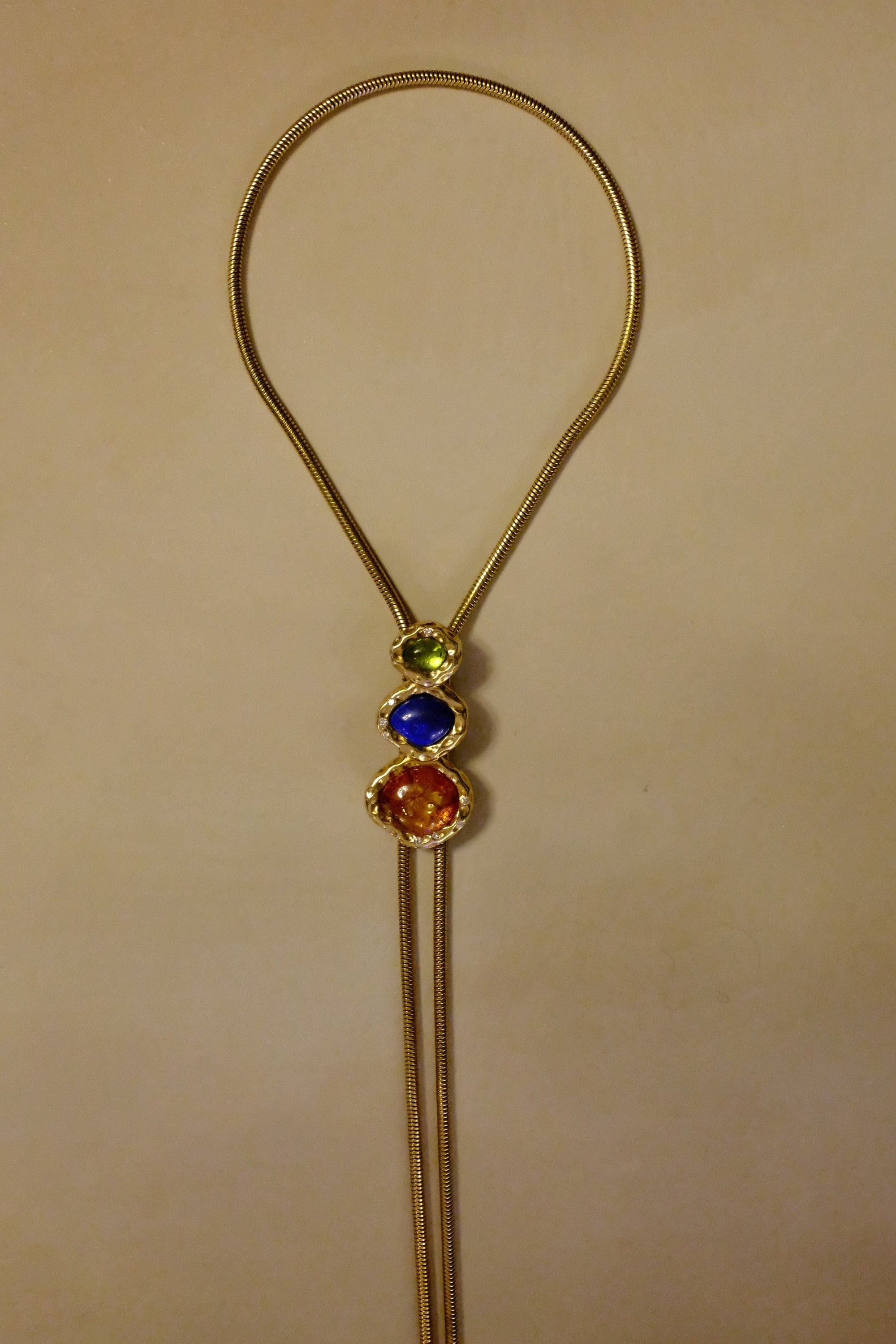 THE MERRIAM WITH TOURMALINE, LAPIS AND AMBER