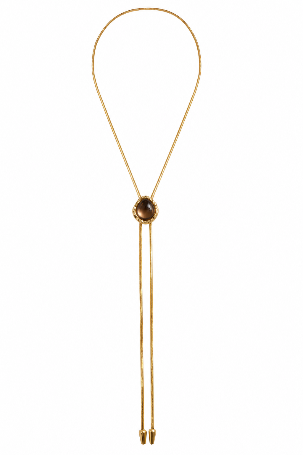 THE LOLITA IN GOLD WITH SMOKEY TOPAZ