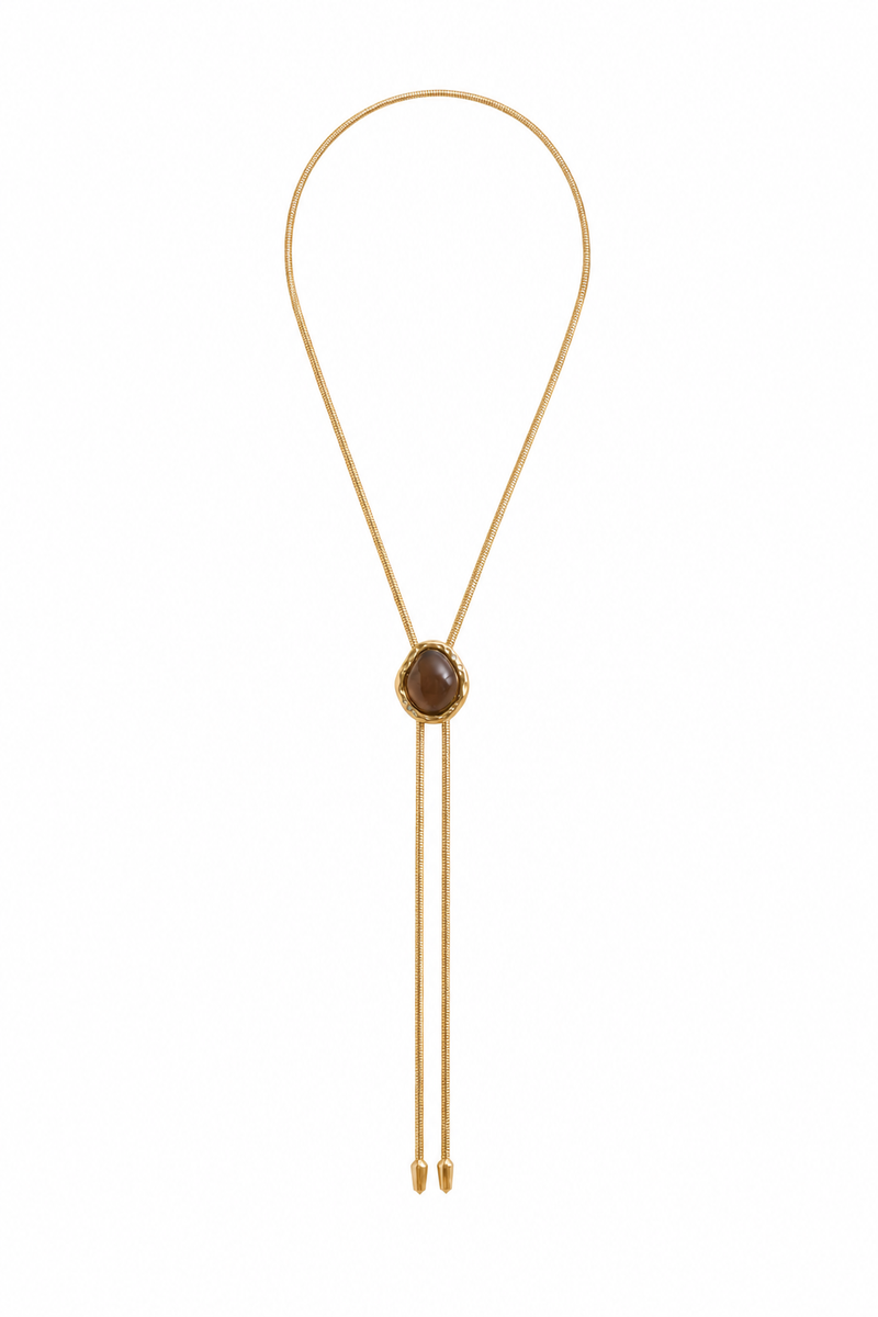 THE LOLITA IN GOLD WITH SMOKEY TOPAZ