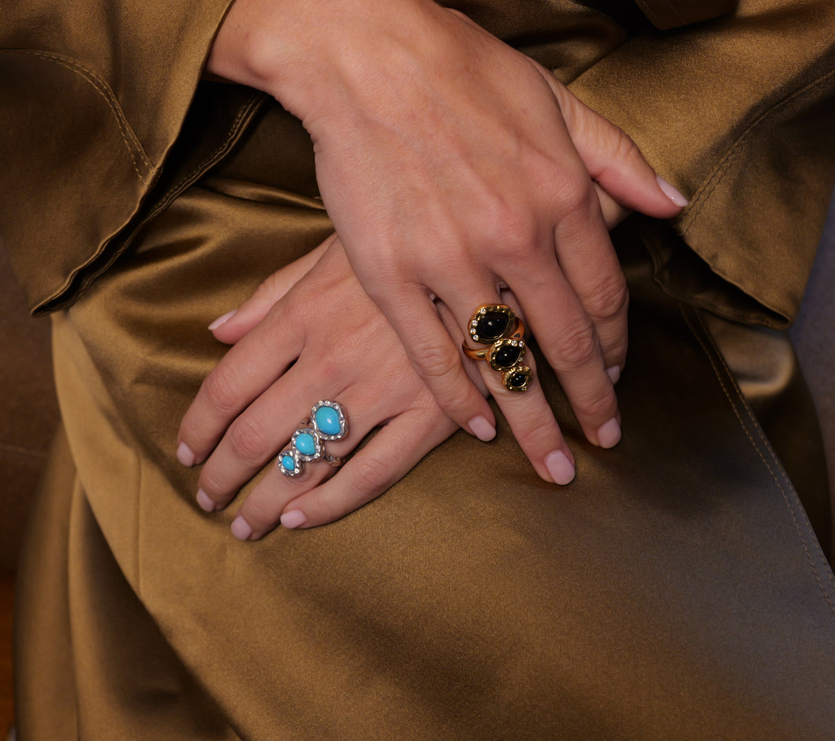 THE MERRIAM RING IN SILVER WITH TURQUOISE
