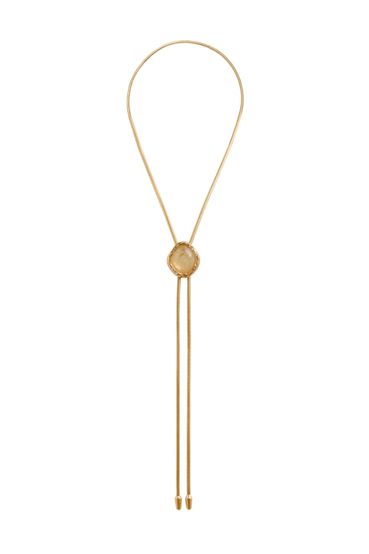 THE LOLA IN GOLD WITH GOLD RUTILATED QUARTZ