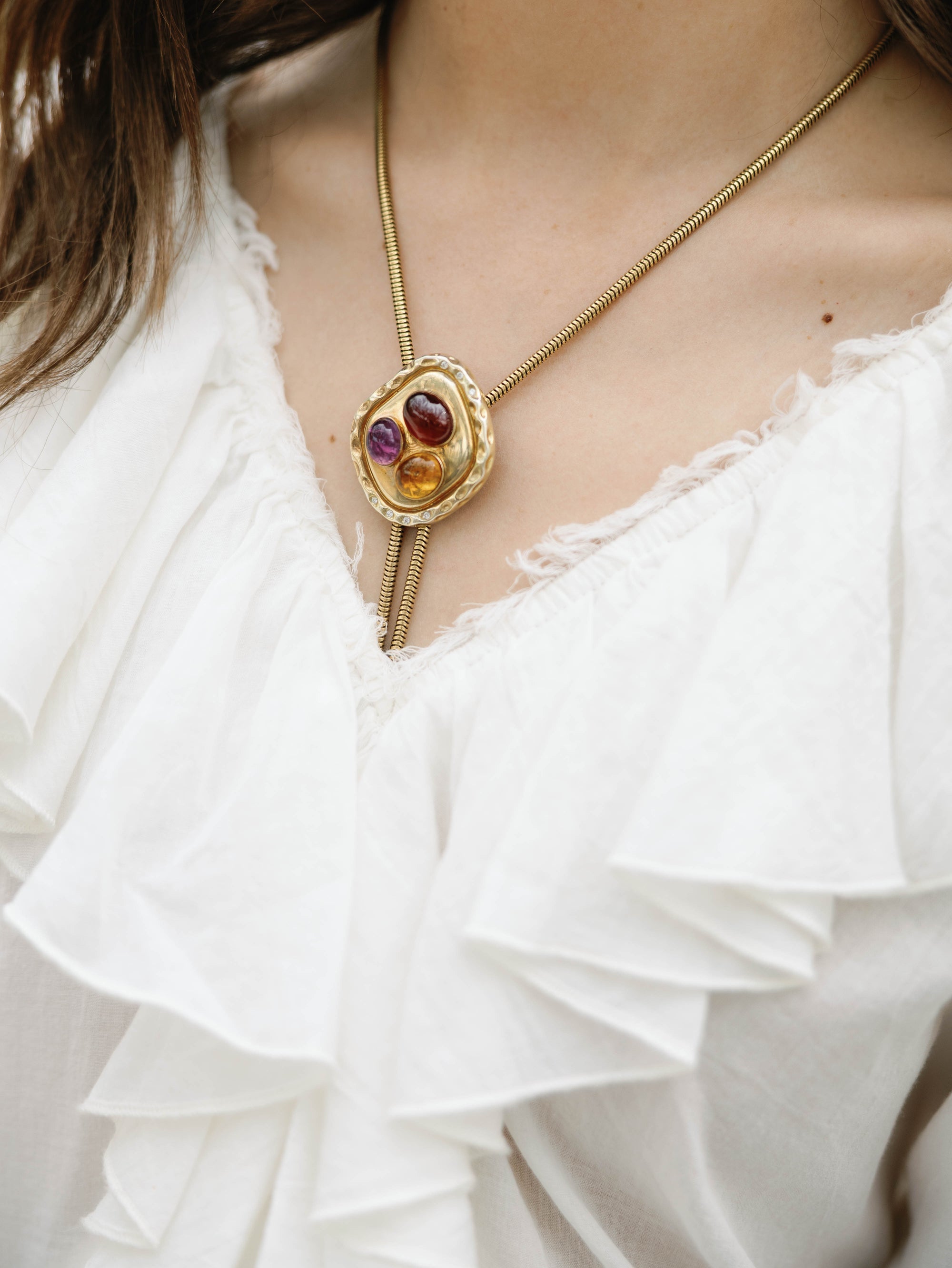 THE JOANNA WITH GARNET, AMETHYST AND CITRINE