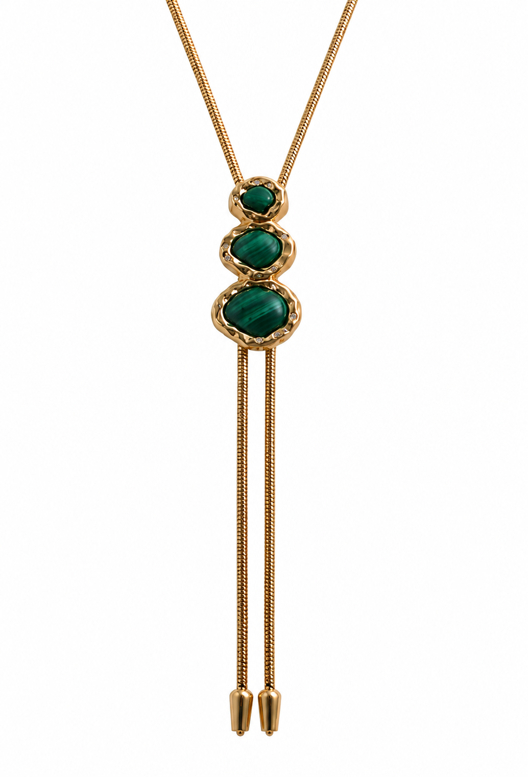THE MERRIAM IN GOLD WITH MALACHITE