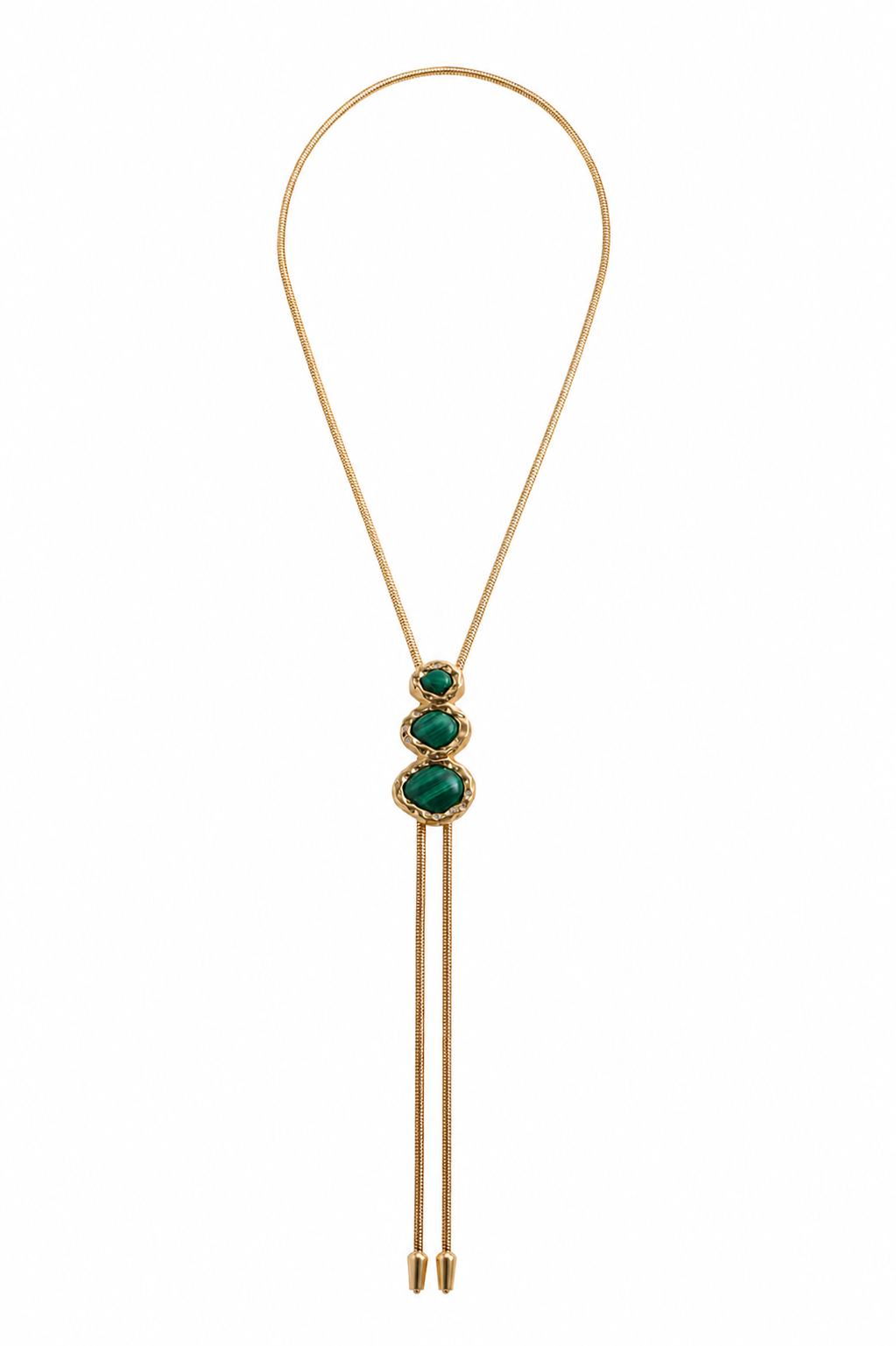 THE MERRIAM IN GOLD WITH MALACHITE