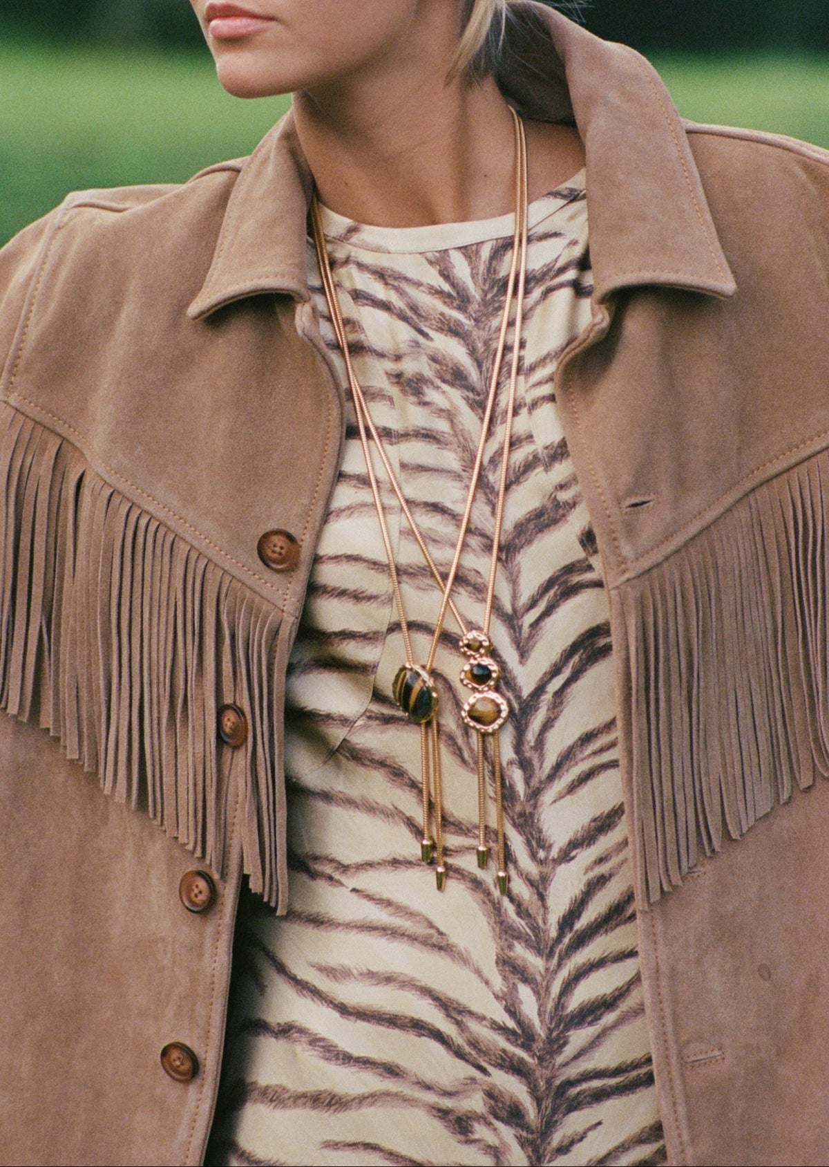 THE MERRIAM IN GOLD WITH TIGERS EYE