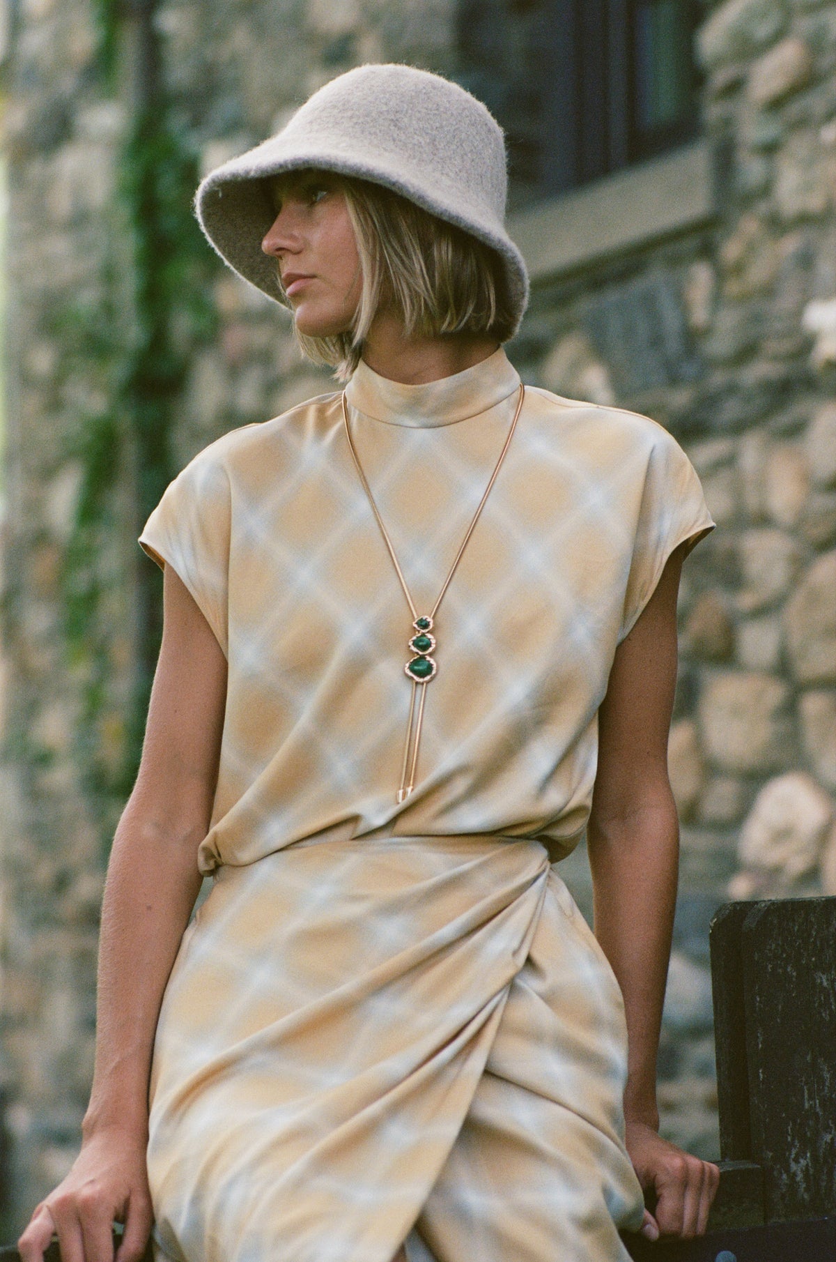 THE MERRIAM IN GOLD WITH MALACHITE